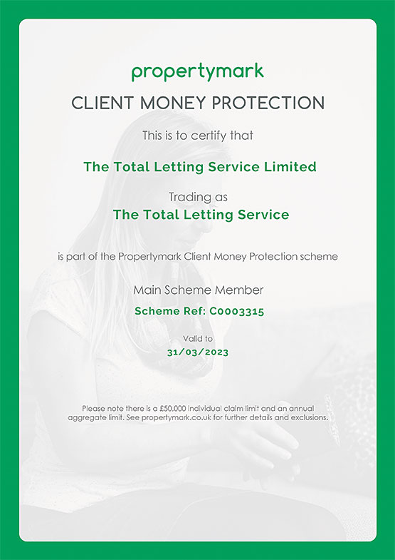 Client Money Protection Certificate Propertymark 2023